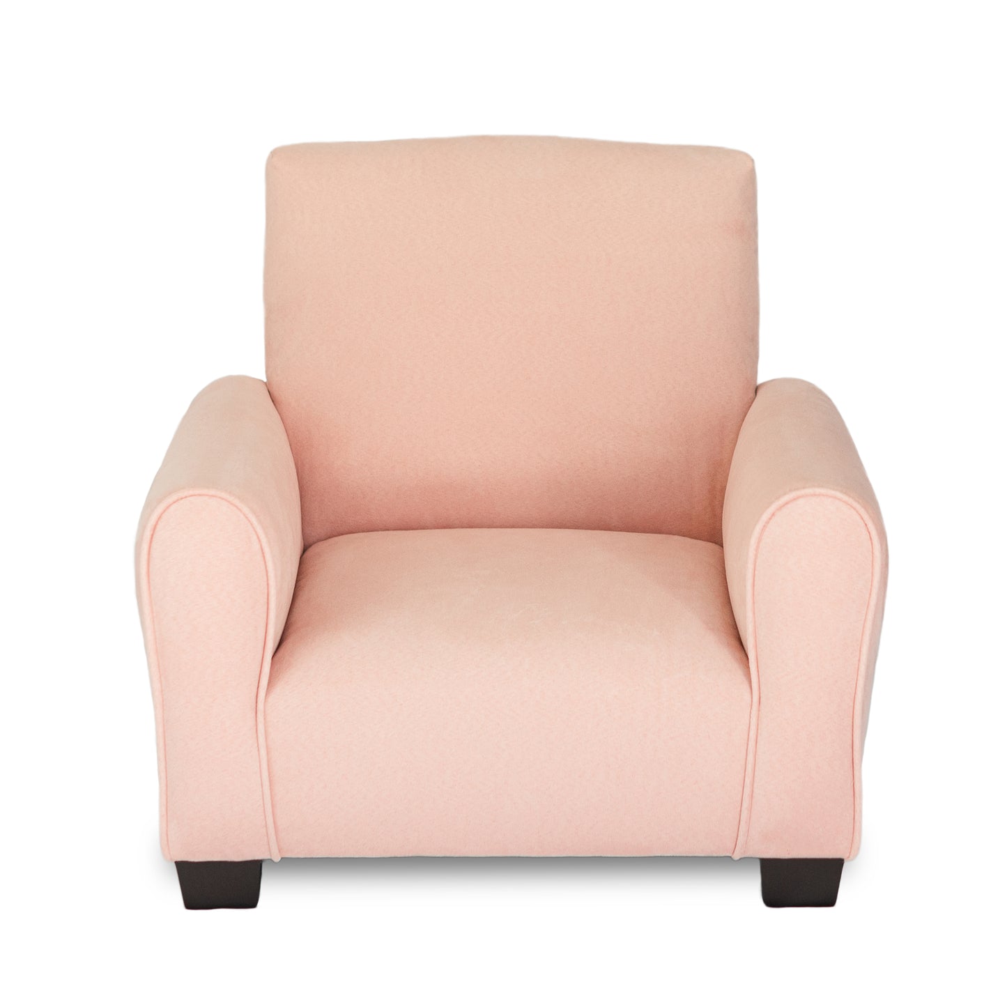 Silla para niños, mecedora para niños pequeños, sillón tapizado para niños - Gamuza ruborizada