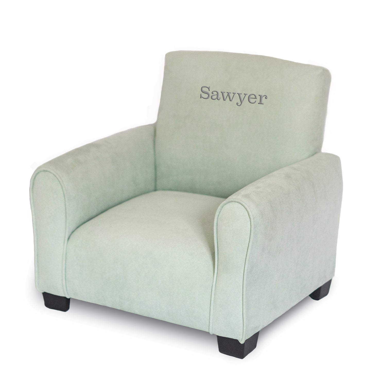 Silla para niños, mecedora para niños pequeños, sillón tapizado para niños - Gamuza ruborizada
