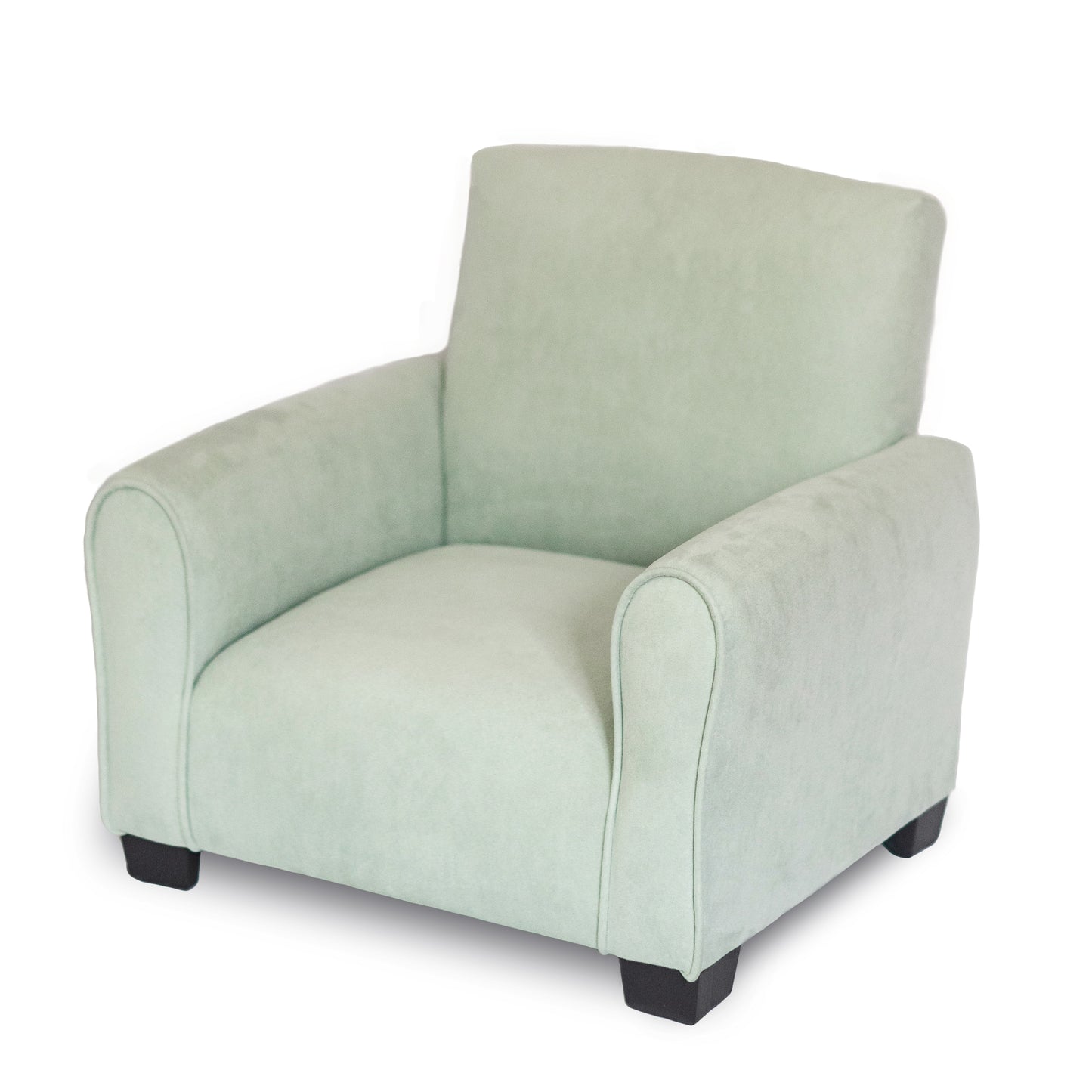 Silla para niños, mecedora para niños pequeños, sillón tapizado para niños - Gamuza ruborizada