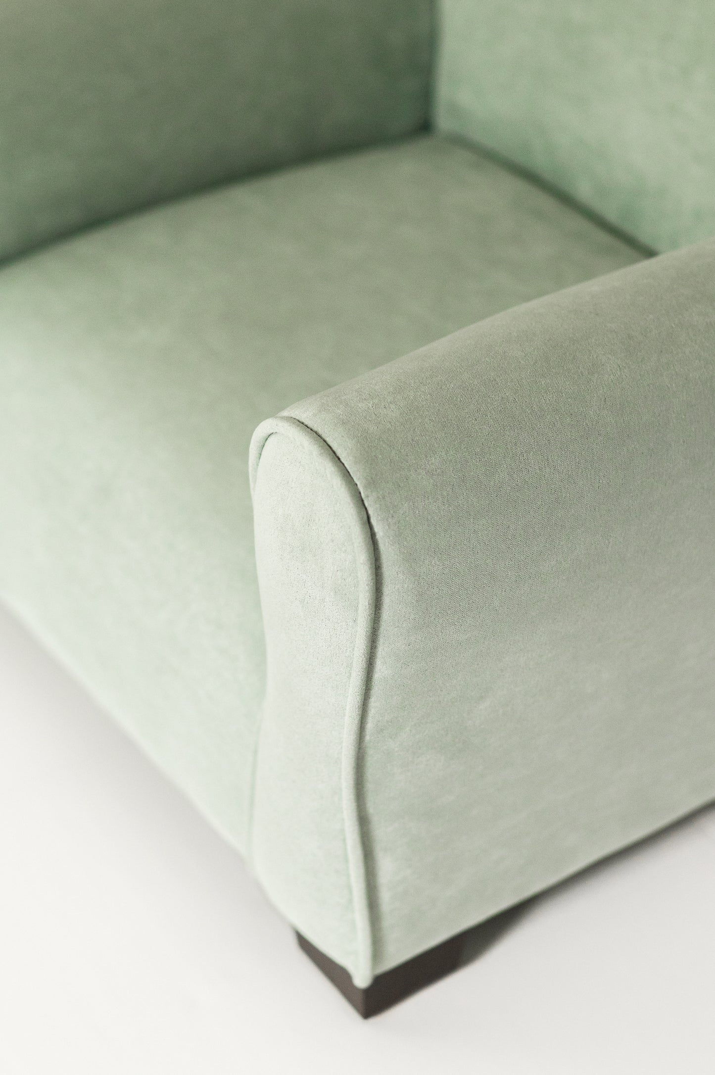 Silla para niños, mecedora para niños pequeños, sillón tapizado para niños - Gamuza ruborizada