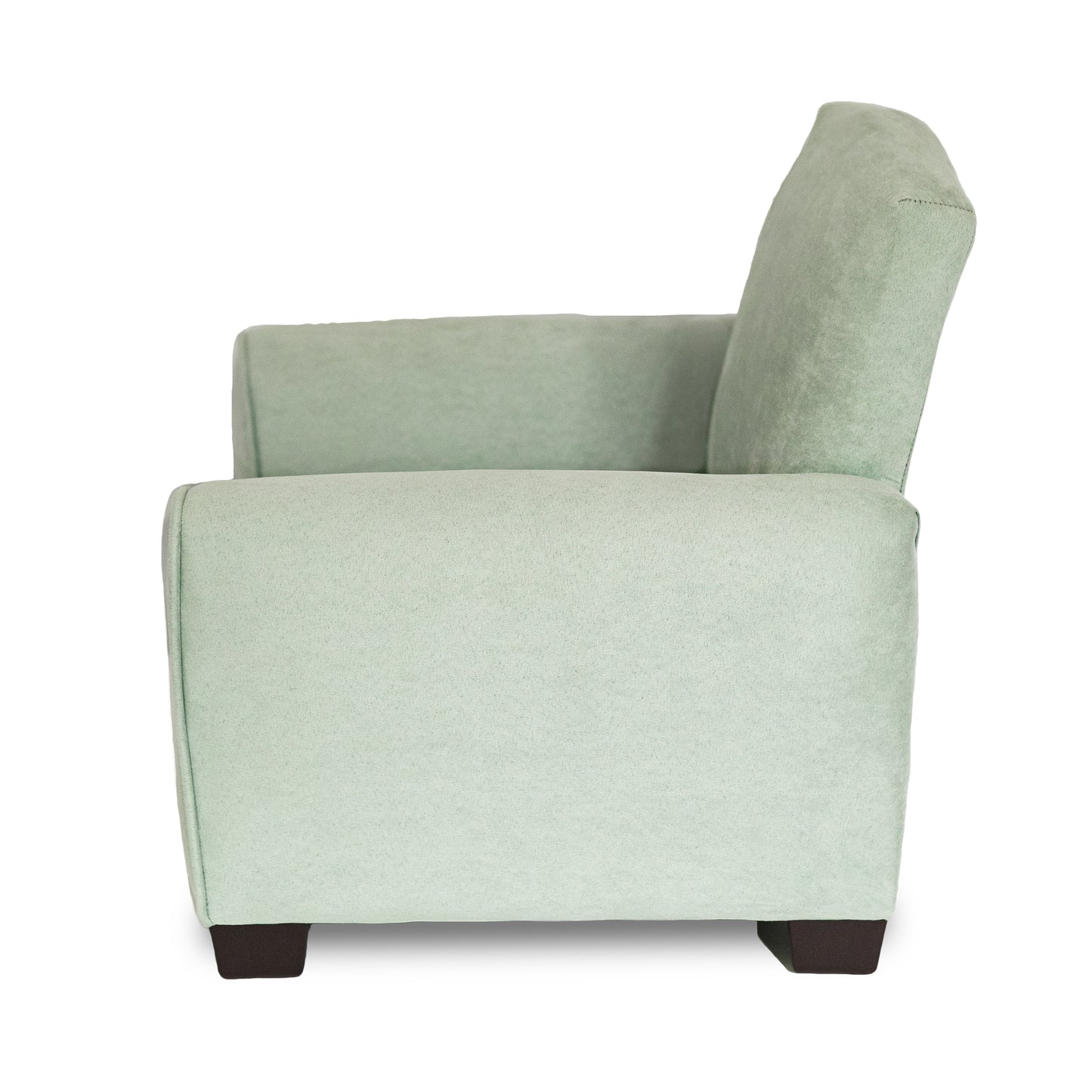Silla para niños, mecedora para niños pequeños, sillón tapizado para niños - Gamuza ruborizada