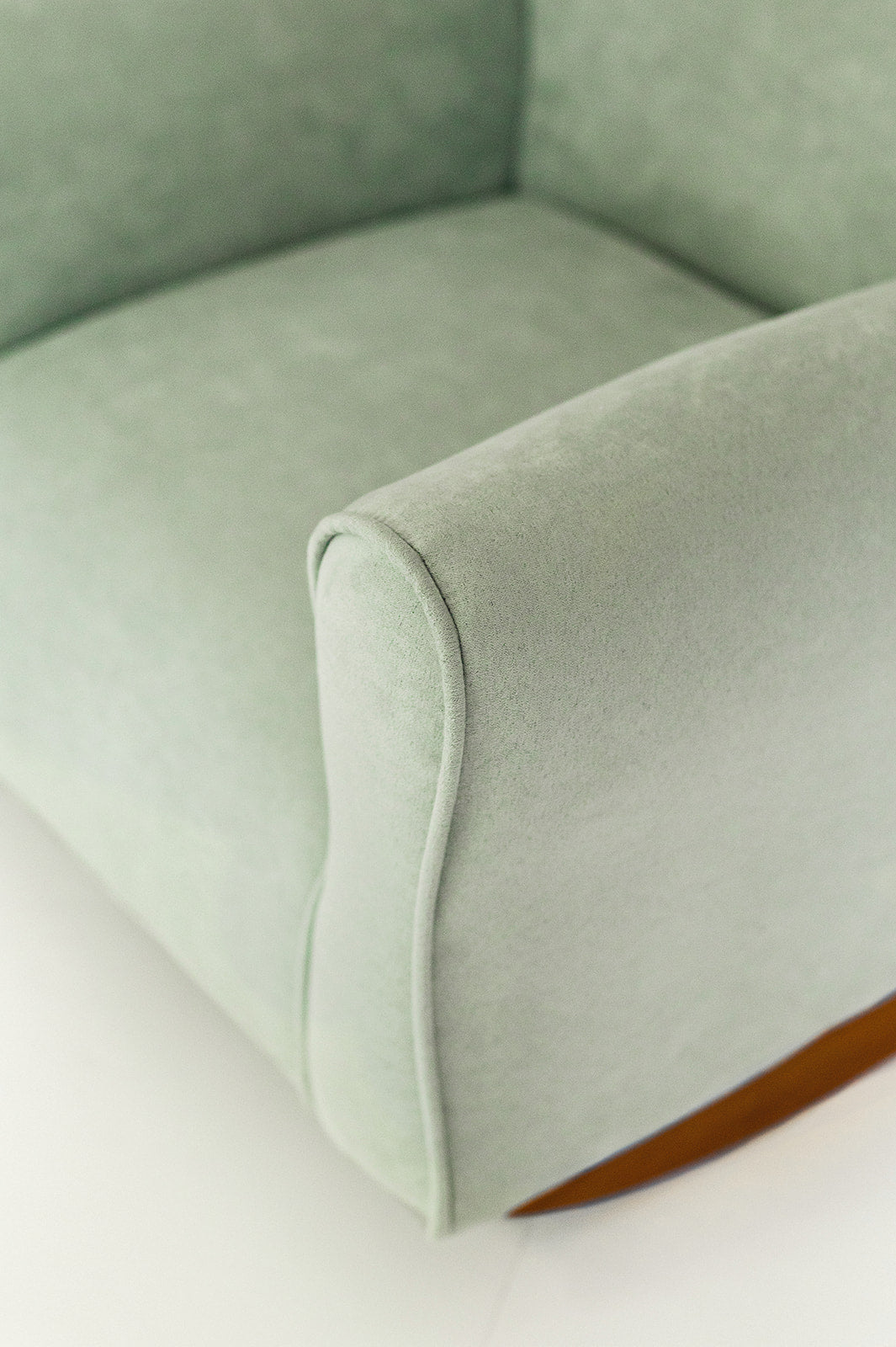 Silla para niños, mecedora para niños pequeños, sillón tapizado para niños - Gamuza ruborizada