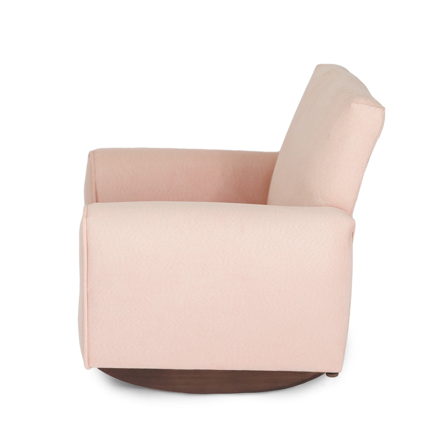 Toddler Upholstered Armchair - Blush Suede