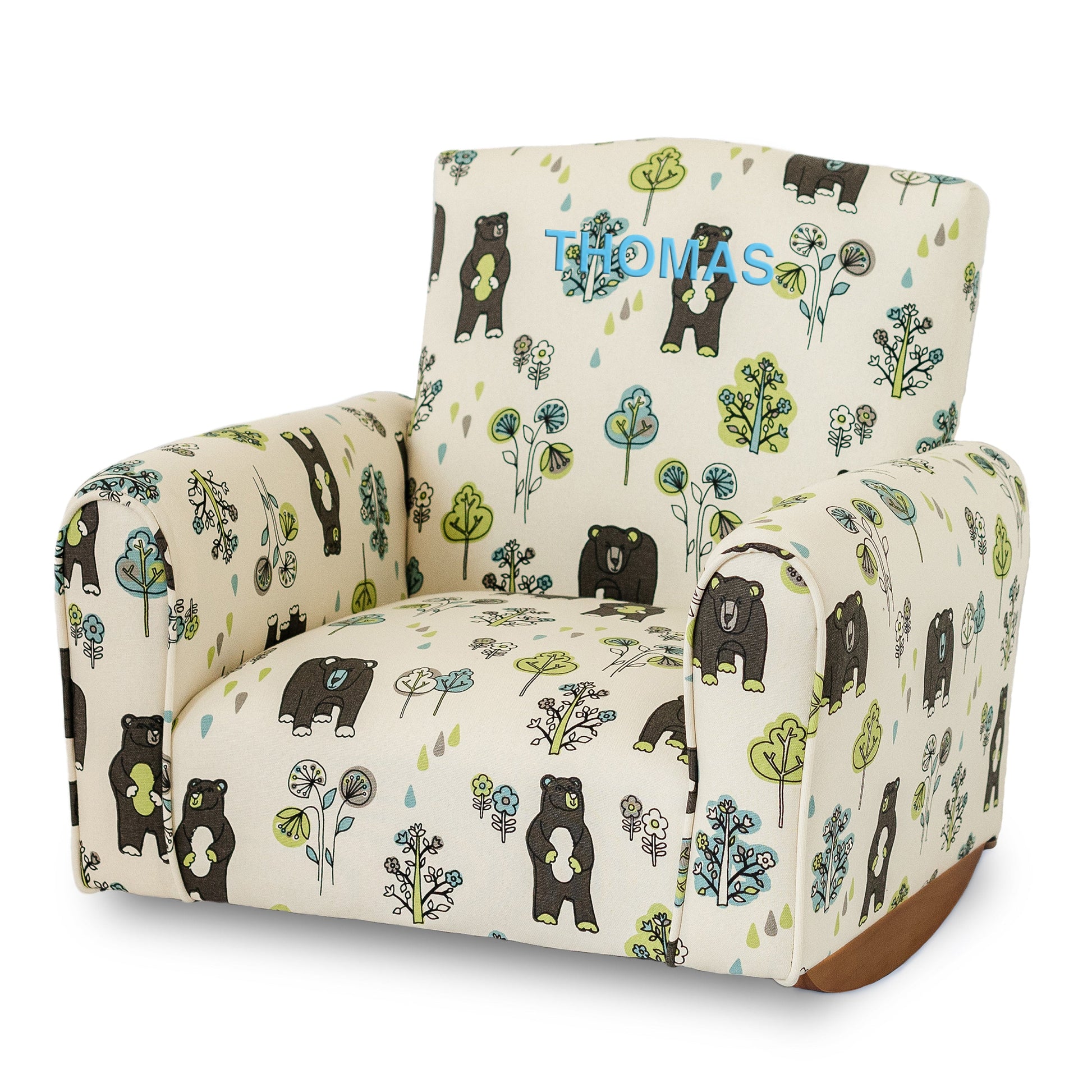 Bears & Trees  Rockers Emboidered