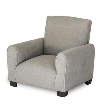 Silla para niños, mecedora para niños pequeños, sillón tapizado para niños - Gamuza gris 