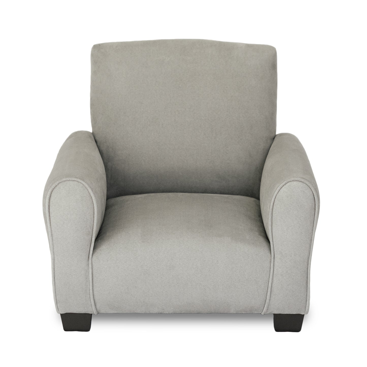 Silla para niños, mecedora para niños pequeños, sillón tapizado para niños - Gamuza gris 