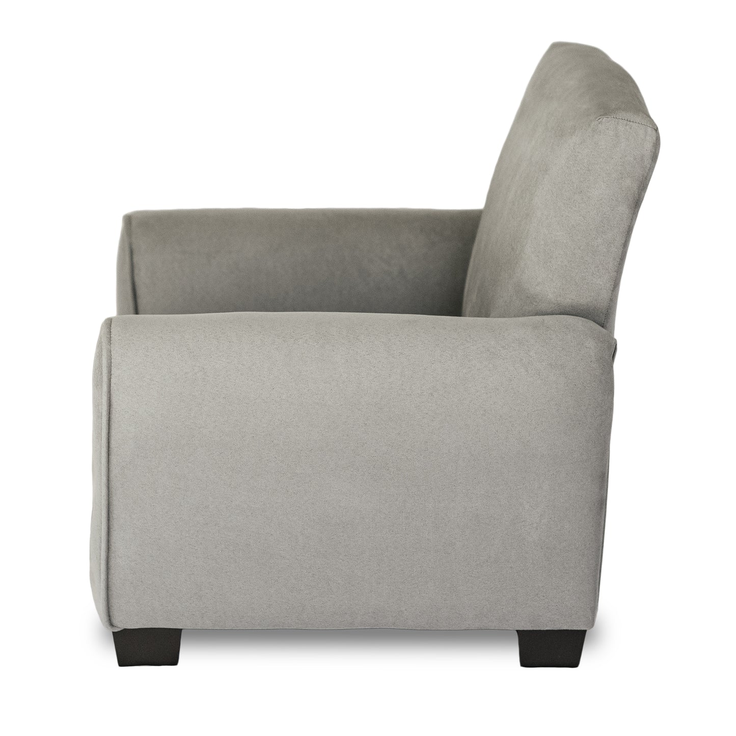 Silla para niños, mecedora para niños pequeños, sillón tapizado para niños - Gamuza gris 