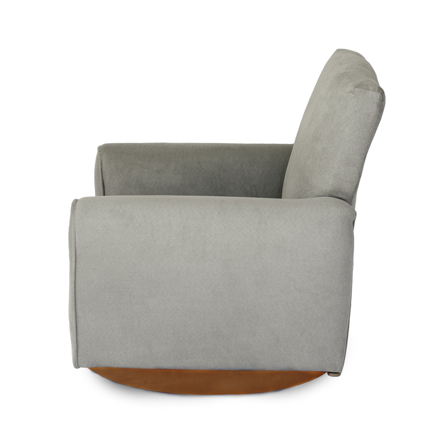 Silla para niños, mecedora para niños pequeños, sillón tapizado para niños - Gamuza gris 
