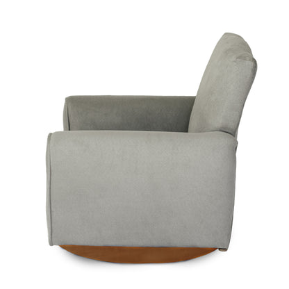 Silla para niños, mecedora para niños pequeños, sillón tapizado para niños - Gamuza gris 
