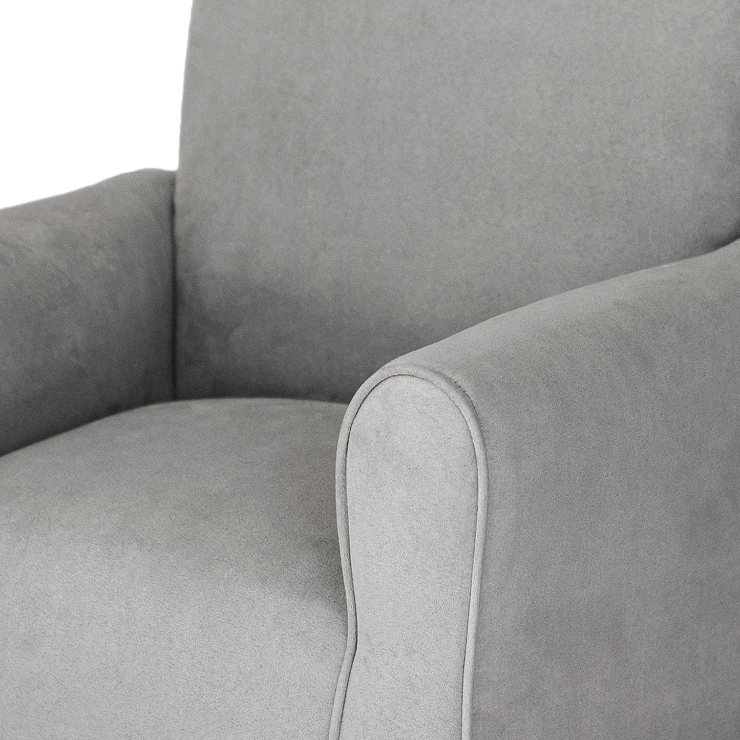 Toddler Upholstered Armchair - Gray Suede