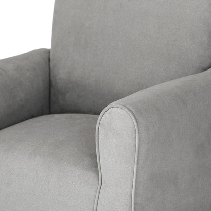 Toddler Upholstered Armchair - Gray Suede