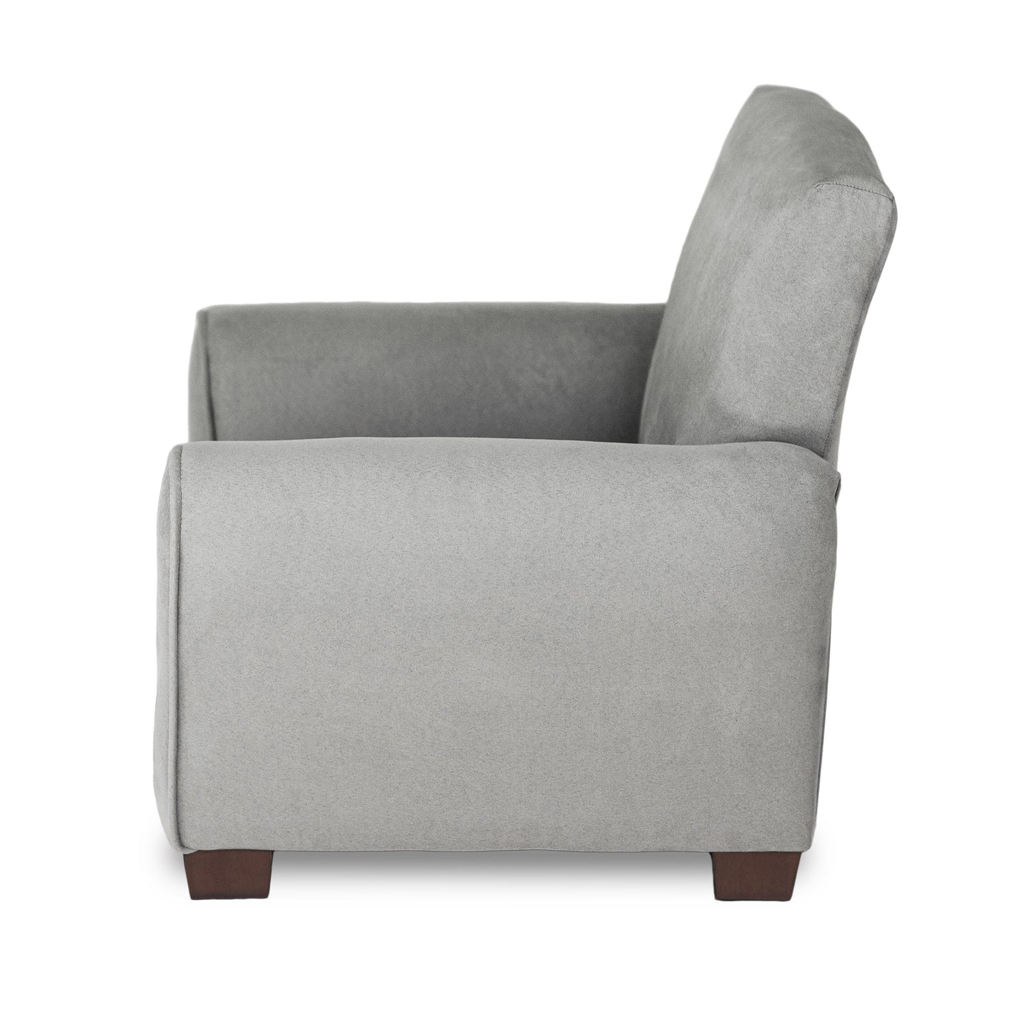 Toddler Upholstered Armchair - Gray Suede