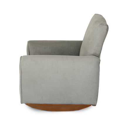 Silla para niños, mecedora para niños pequeños, sillón tapizado para niños - Gamuza gris 
