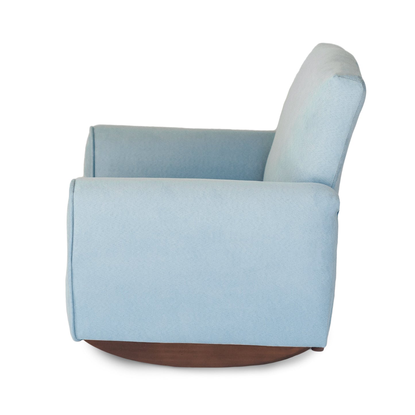 Toddler Upholstered Armchair - Light Blue Suede