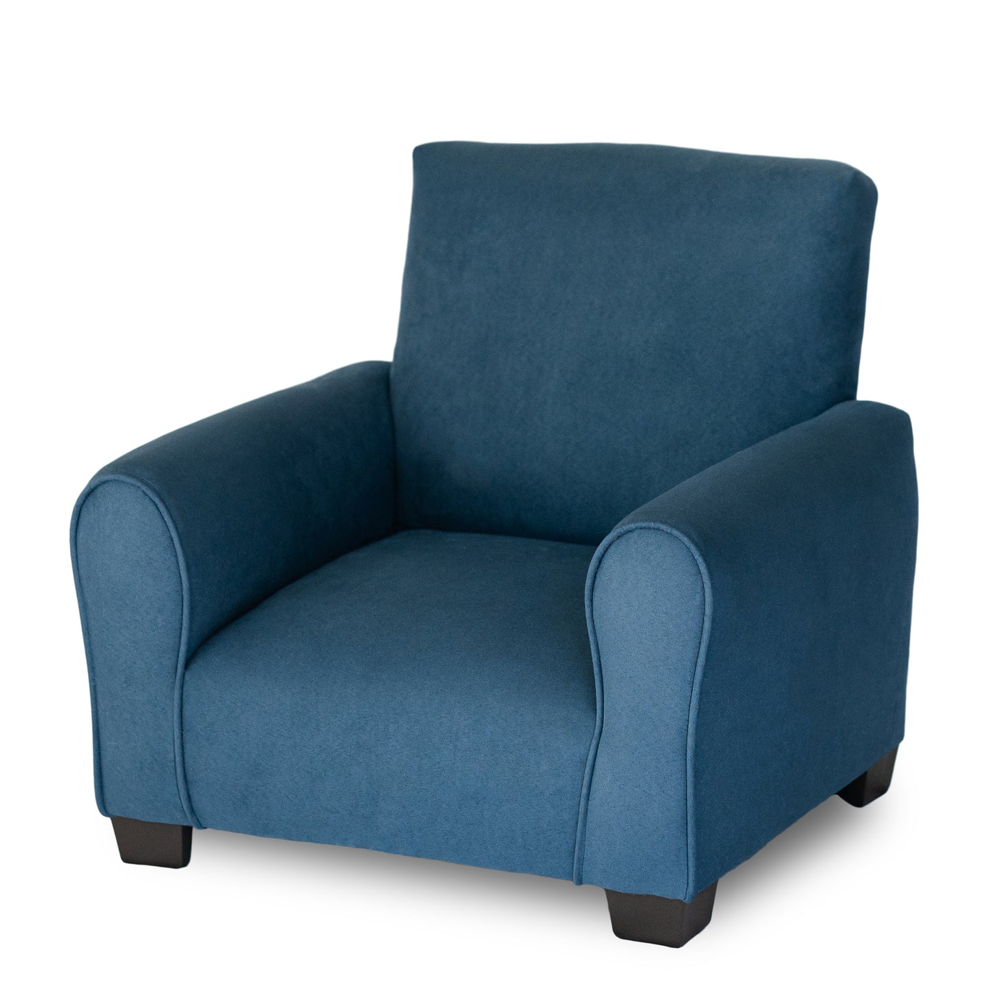 Toddler Upholstered Armchair - Navy Suede