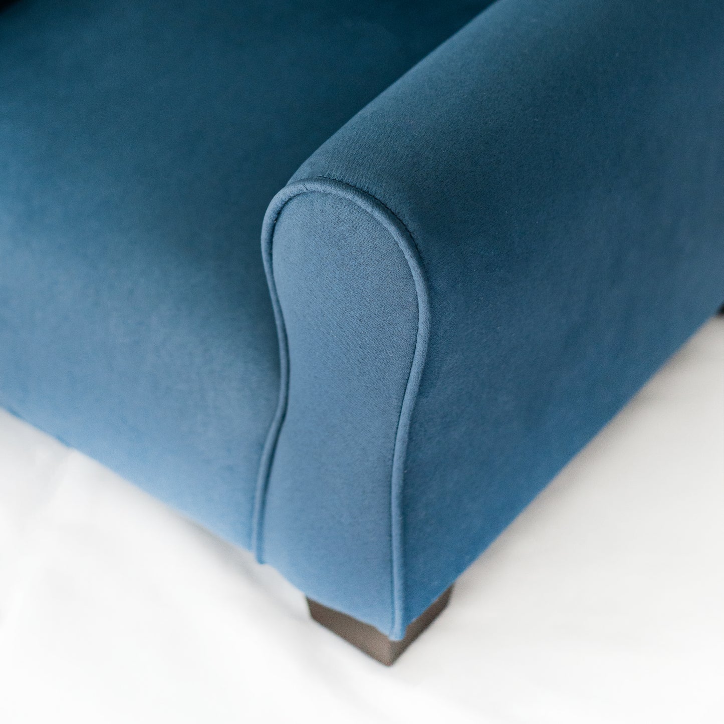 Toddler Upholstered Armchair - Navy Suede