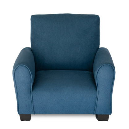 Toddler Upholstered Armchair - Navy Suede