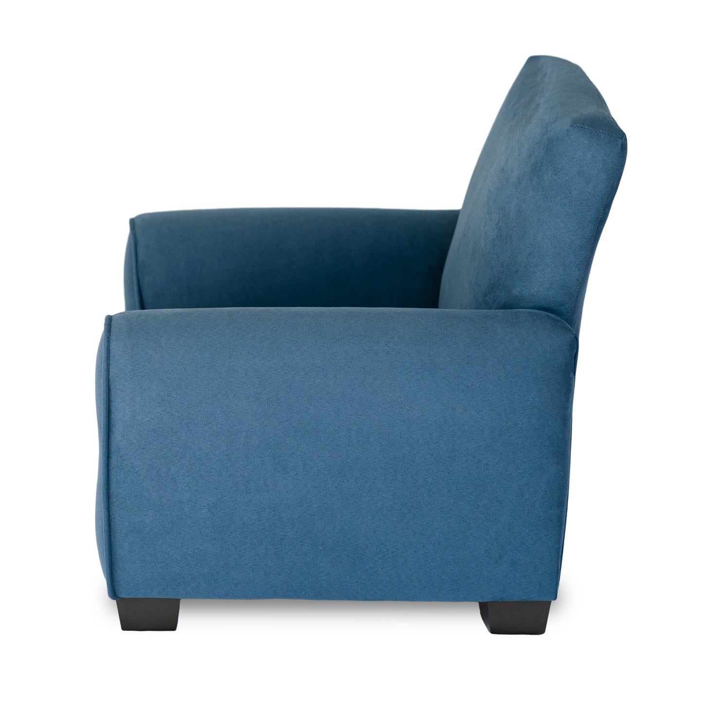Toddler Upholstered Armchair - Navy Suede