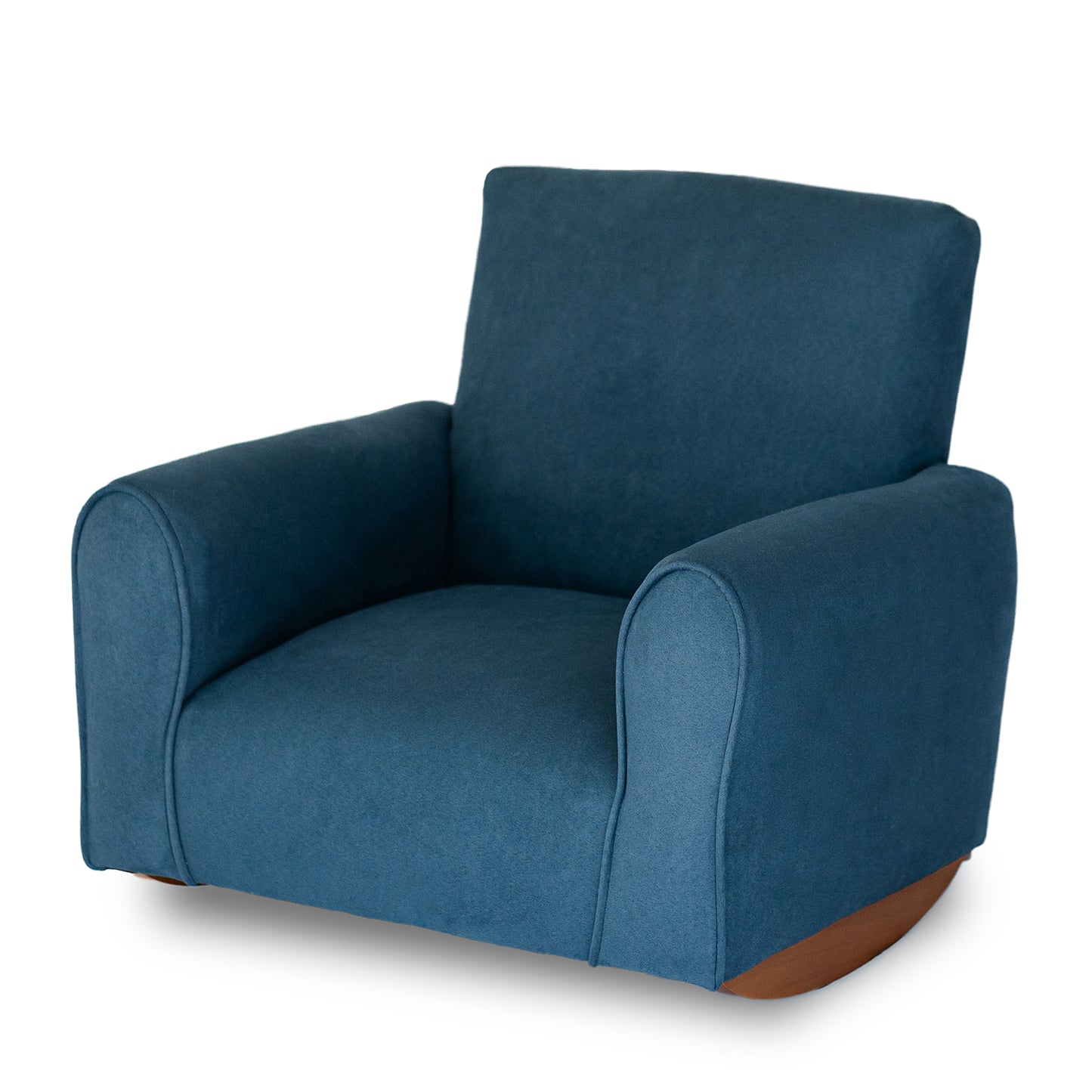 Toddler Upholstered Armchair - Navy Suede