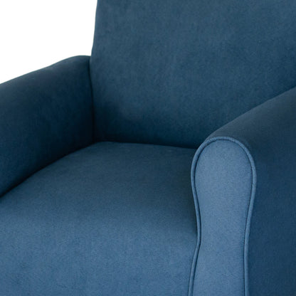 Toddler Upholstered Armchair - Navy Suede