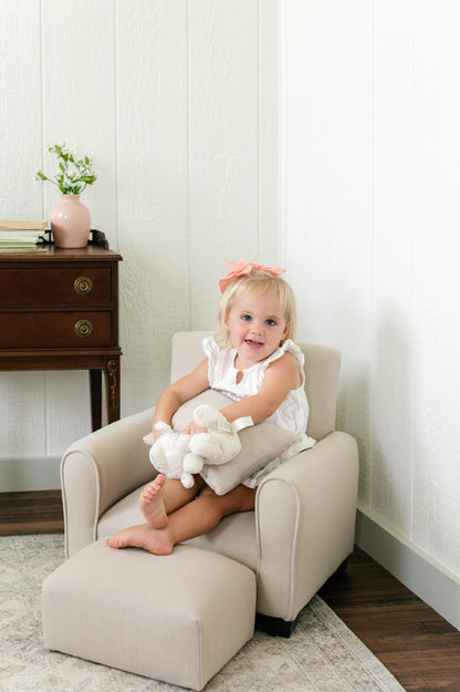 Toddler Upholstered Armchair - Sports Print