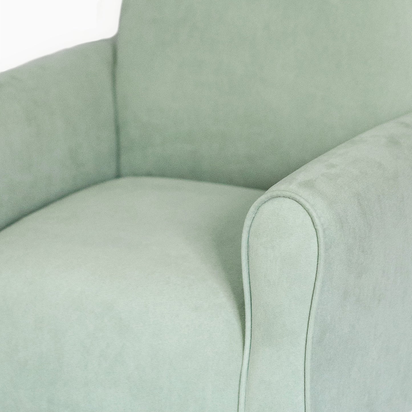 Toddler Upholstered Armchair - Seafoam Green Suede