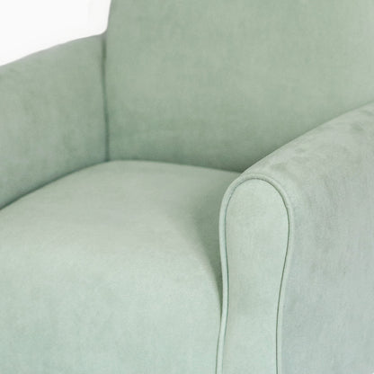 Toddler Upholstered Armchair - Seafoam Green Suede