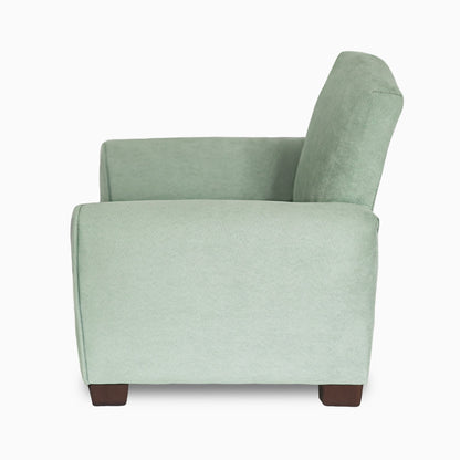 Toddler Upholstered Armchair - Seafoam Green Suede
