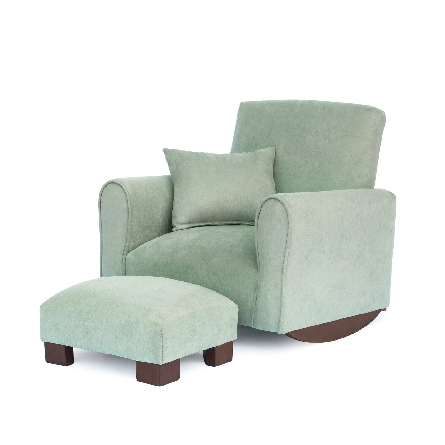 Toddler Upholstered Armchair - Seafoam Green Suede