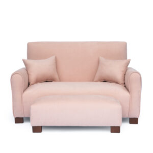 Blush Suede Toddler Sofa