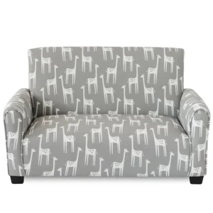 Gray Giraffes Toddler Sofa