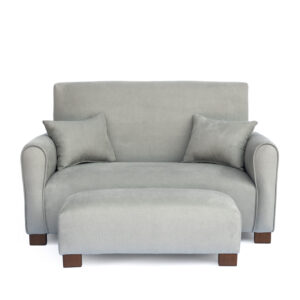 Gray Suede Toddler Sofa