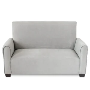 Gray Suede Toddler Sofa