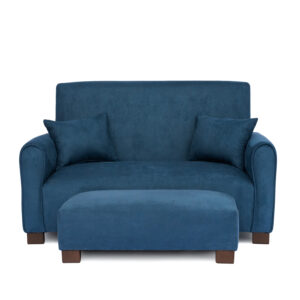 Navy Suede Toddler Sofa