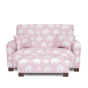 Pink Elephants Toddler Sofa