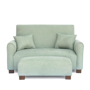 Seafoam Green Suede Toddler Sofa