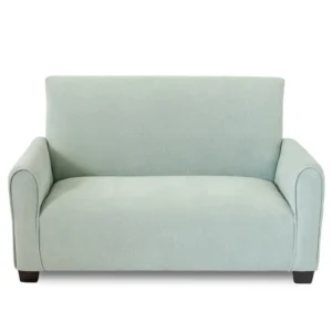 Seafoam Green Suede Toddler Sofa