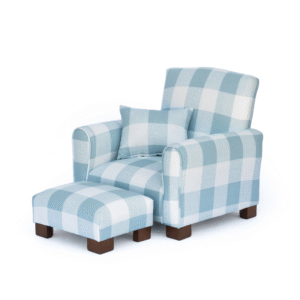 Blue Gingham Toddler Armchair