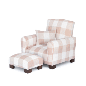 Blush Gingham Toddler Armchair