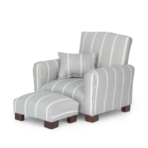 Gray Strip Toddler Armchair