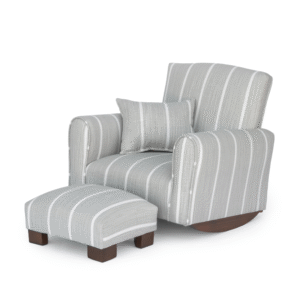 Gray Stripe Toddler Rocker