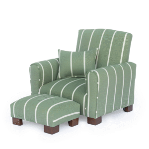 Green Stripe Toddler Armchair