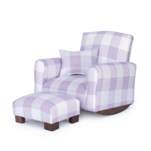 Lavender Gingham Toddler Rocker