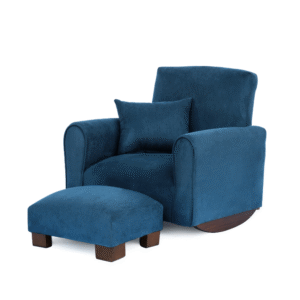 Navy Suede Toddler Rocker