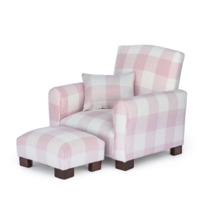 Pink Gingham Toddler Armchair
